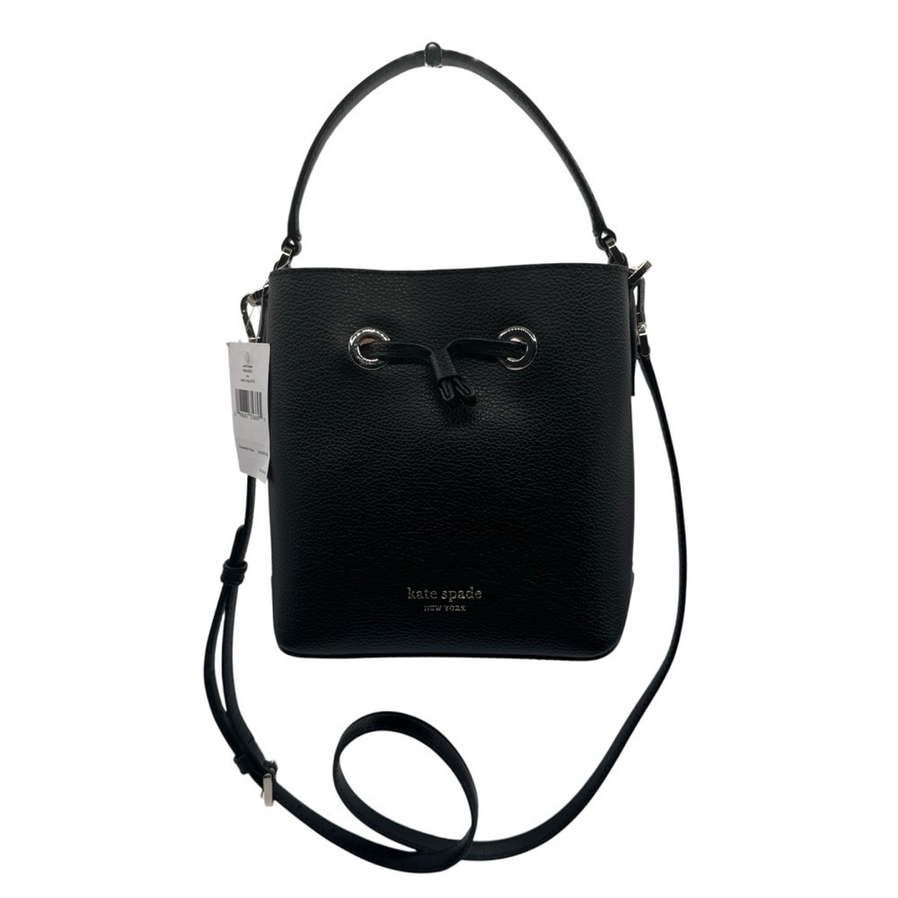 Kate Spade Black Leather Shoulder Bag | New with Tags - Picture 10 of 10
